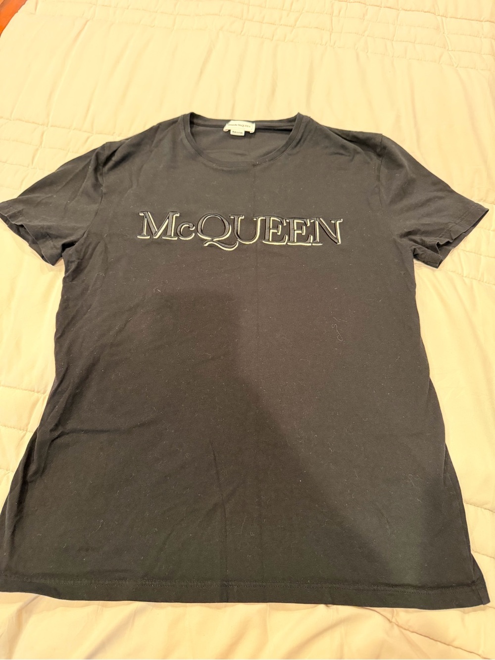 Alexander McQueen Black Logo Short Sleeve Tee